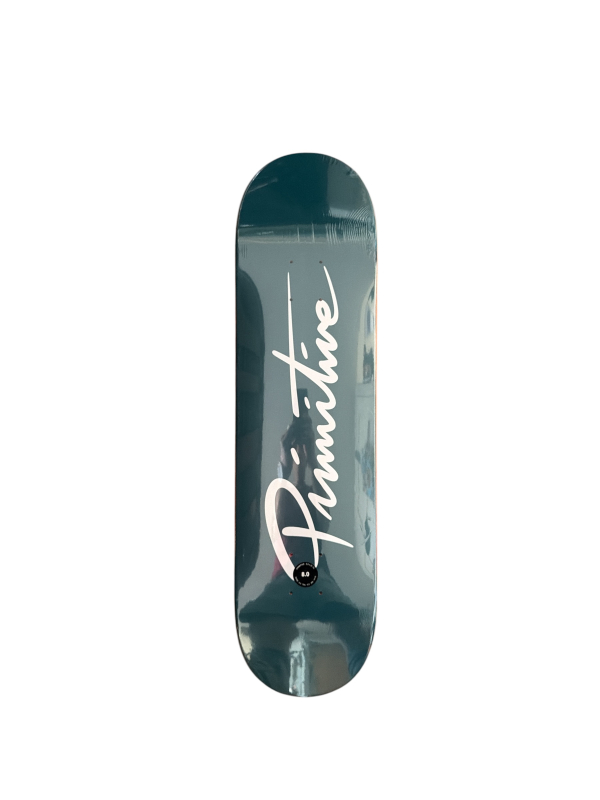 Primitive Skateboards Nuevo script Deck 8.0